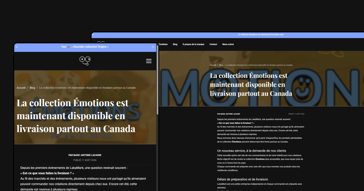 Page d'un article